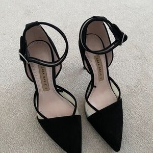Zara Sophisticated Black Pointed Heels